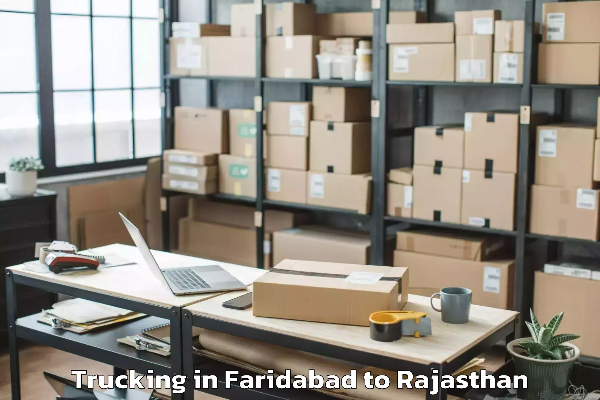 Top Faridabad to Sardarshahar Trucking Available